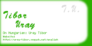 tibor uray business card